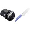 Set purchase benefits Kyocera sharpener electric diamond DS-E38AZ + ceramic knife Santoku 14cm shiny purple FKB-SPU14-AZ