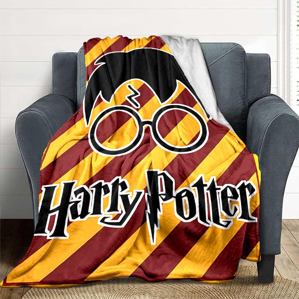 1 Stück Harry Potter Decke Leichte Flanell-Kuscheldecke für Sofa, Bett, Reisen, Camping, Wohnzimmer, Büro, Couch, Stuhl und Bett