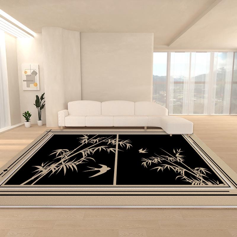 Retro Velvet Waterproof and Washable Carpet – Dirt-Resistant, Easy-Care Living Room/Bedroom Floor Mat