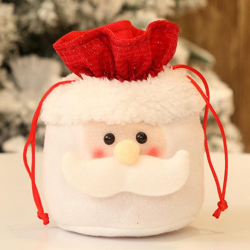 Christmas Decoration Gift Bag Christmas Candy Apple Bag Old Man Snowman Elk Candy Gift Bag Christmas Ornament