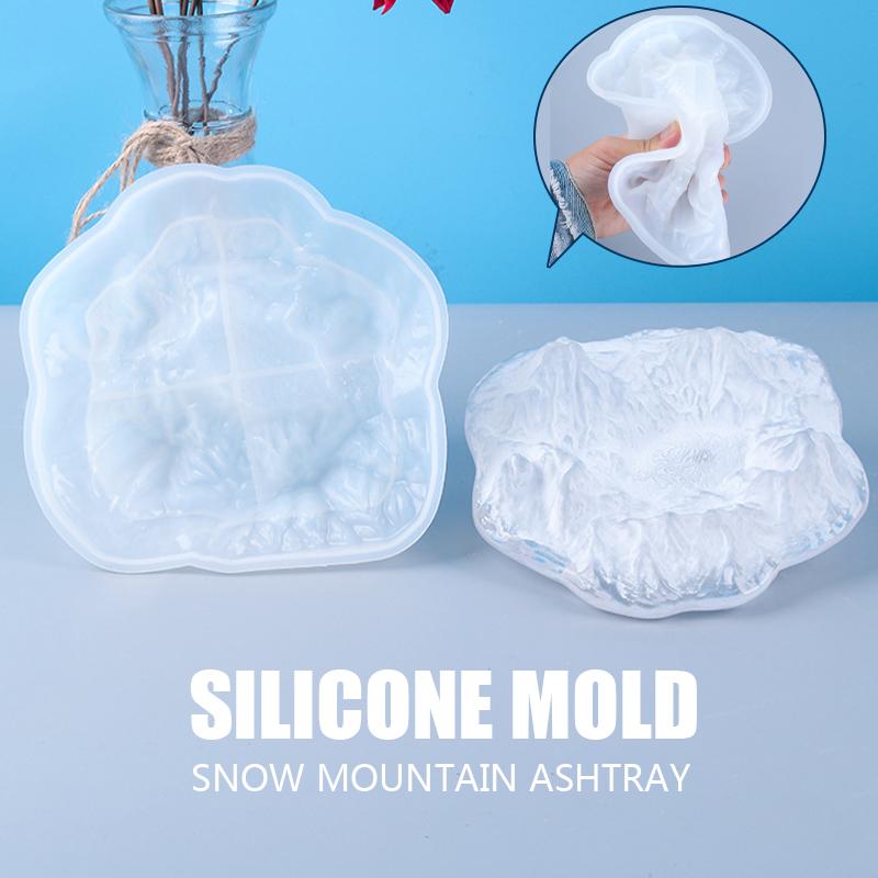 1Pcs Snow Mountain Silicone Mold Epoxy Resin Casting Silicone Volcano Mold DIY Plaster Jewelry Making Tool