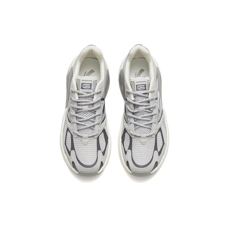 Anta Millennium 6 Rutschfeste Verschleißfeste Low-Top Freizeitschuhe Damen Sneaker Grau 122328890-2