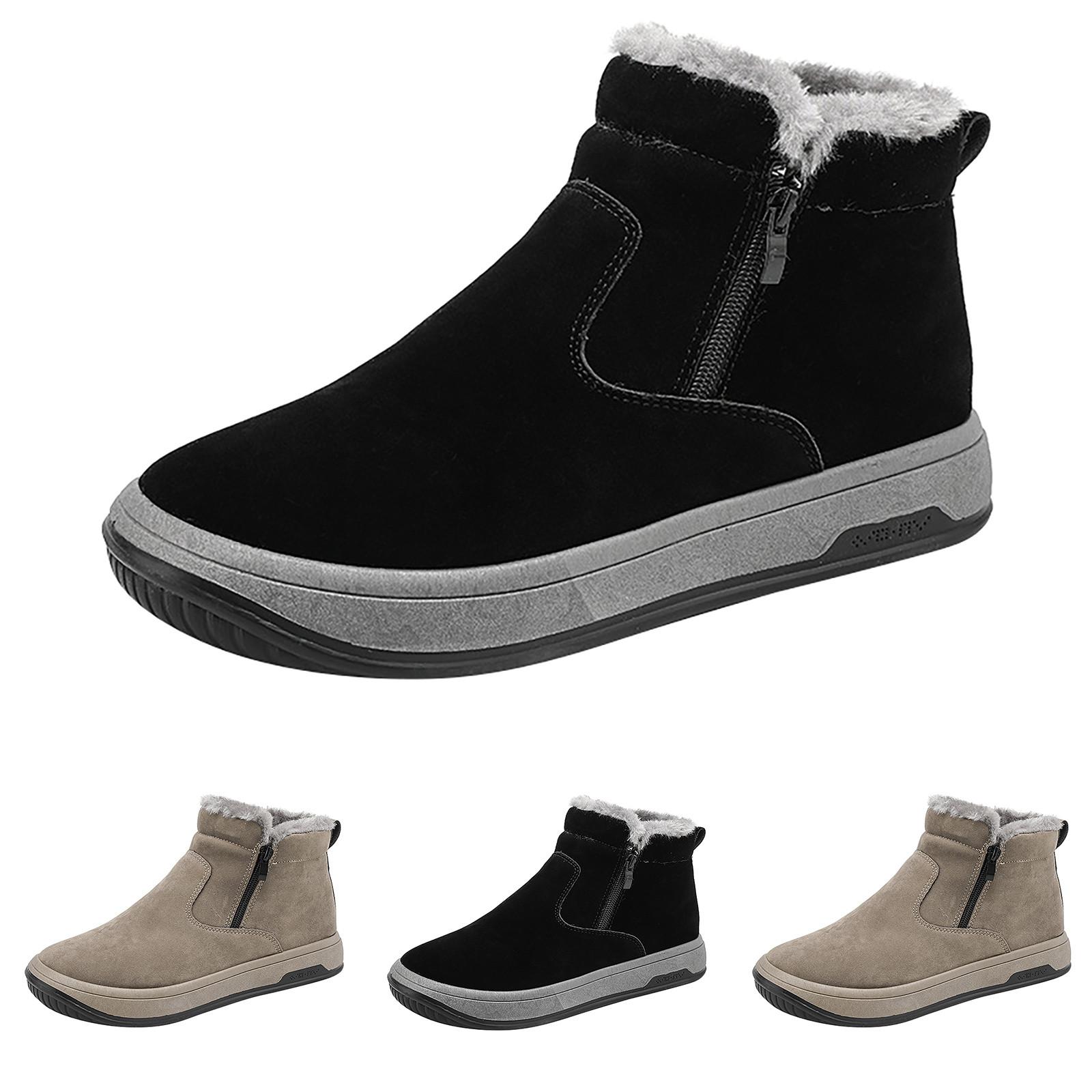 

Новые зимние бархатные теплые мужские ботинки, корейская модная мужская обувь из утепленного хлопка с большим количеством хлопка