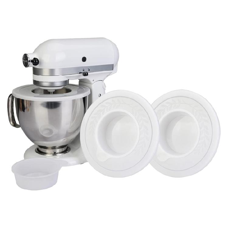 2PCS Mixing Bowl Covers Dustproof Design Reduces Ingredient Splatter Keeps Counter Clean During Baking Prep for 5.5-6QT