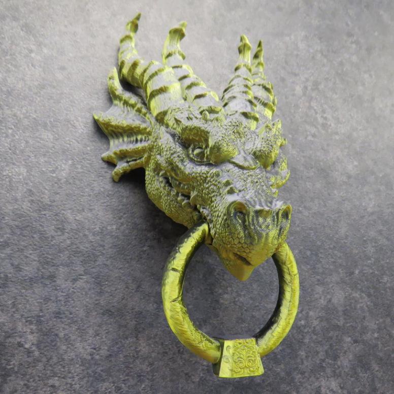 Gothic Faucet Sculpture Door Knocker with Screws & Nano Glue