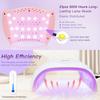 72W UV LED Nail Lamp, 21pcs Beads, Smart Sensor, Fast Curing for Gel Polish