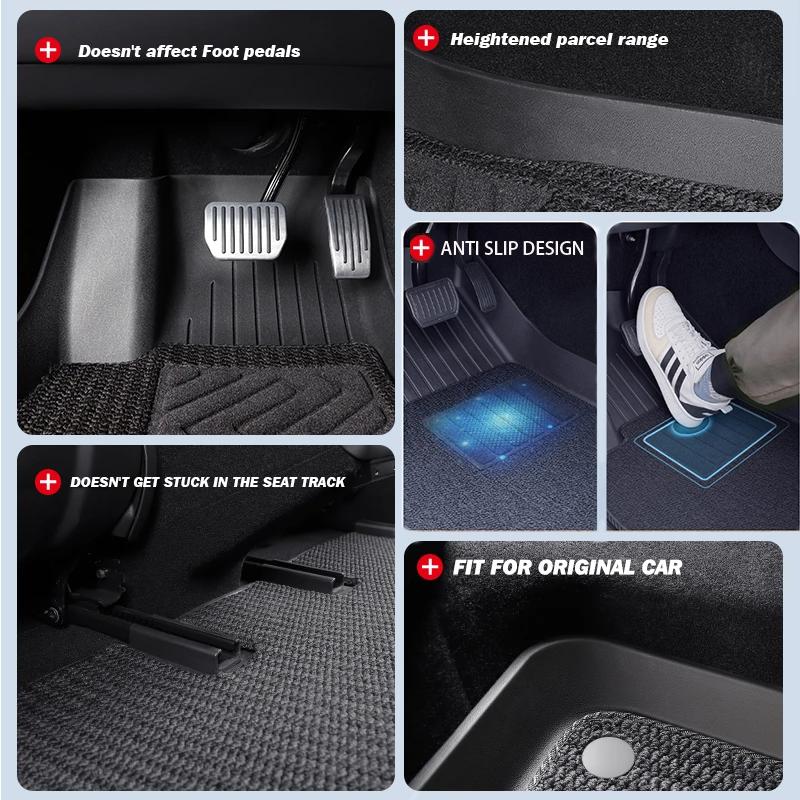 For Tesla For New Model 3 2026-2024 TPE Highland Floor Mats Waterproof Anti-Slip Mats Cargo Liner Floor Mats Interior Accessorie