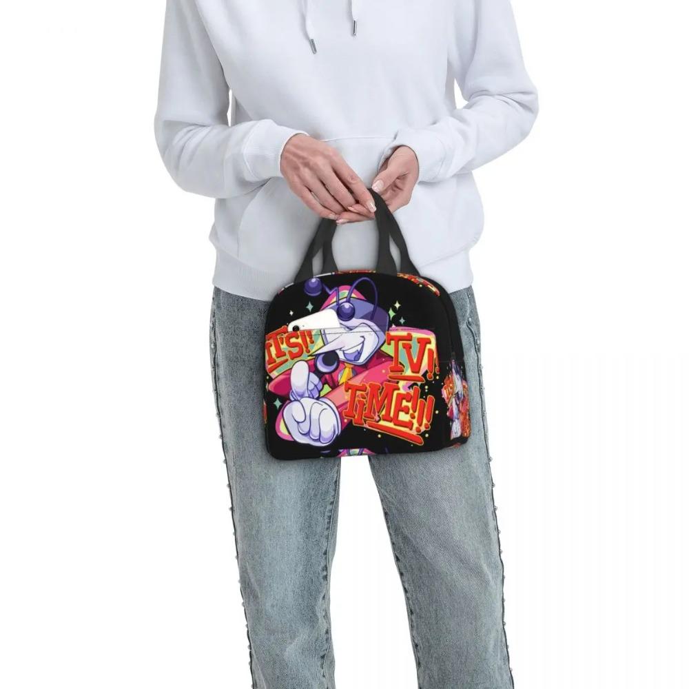 Deltarune Mr Tenna's TV Time Insulated Lunch Bag for Women Kids Leakproof Food Boxes Thermal Lunch Box Tote