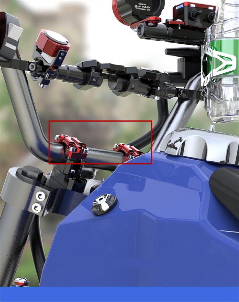 22mm/28mm Motorrad Lenkererhöhung CNC Motocross Zubehör Moto Roller Pit Bike Cafe Racer Pitbike Chopper