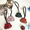 Polka Dot Halloween Bag Pendant Solid Color Beg Accessories Creative Pumpkin Keychain  Bag Charm