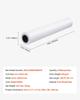 Wide Format Paper, 609.6 mm x 45.7 m Plotter Roll, 8 Rolls CAD Bond Rolls with 50.8 mm Core, 80 GSM Plotter Roll Rolls, for CAD Drawings, Engineering