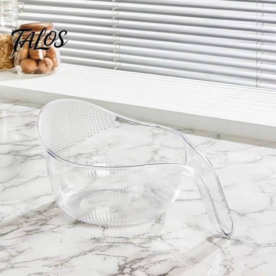 Tigela de Lavagem de Grau Alimentício Multiuso para Arroz, com Alça Ergonômica, Cesta Coadeira Lavadora Resistente de PP, para Limpeza de Frutas e Verduras