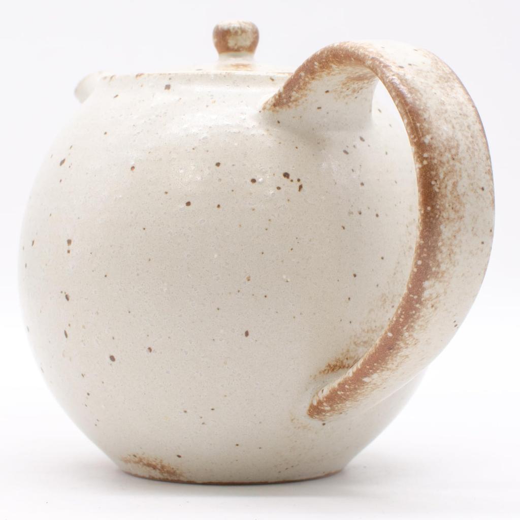 Mino Ware Sabi Shino Pot, Large Capacity, Approx. 590ml, Ivory, Made In Japan, 461-0001
