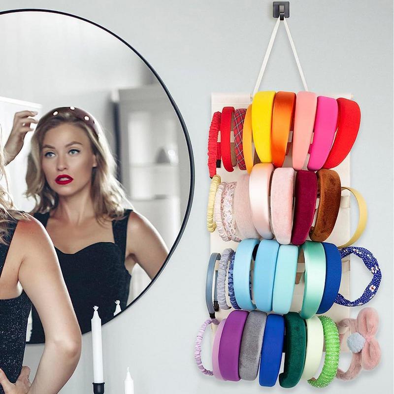 Wall Headband Display Holder 40 Slots Felt Organizer Holder For Headband Hair Accessories Wall Organizer Holder For School
