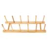 Natural Wood 5-Compartment Bowl Stand_WO036010
