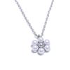 Yhpup Fashion Imitation Pearls Flower Pendant Necklace Ring for Women Chic Stainless Steel Daily Wear Jewelry Wholesale Women