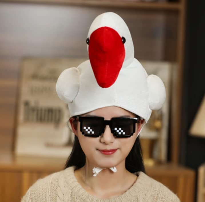 [DOKiDOKi] Swan, Stork, and Crested Ibis Hat, Cute and Moe, Cosplay, Transformation Mask, Headgear, Plush Kigurumi, Skit, Halloween, Duck, Bird, Swan