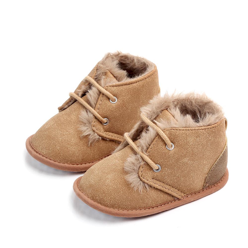 New Winter Newborn Baby Boots Keep Warm Cotton Shoes First Walkers Baby Boys Girls Infant Toddler Anti-Slip Soft Sole Boots