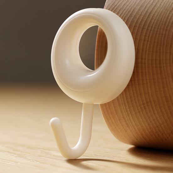 4 STuks Haken Zelfklevend Geen Boor Haken Sterke Kleefkracht Ophang Organizer voor Badkamer Keuken Handdoek Jas