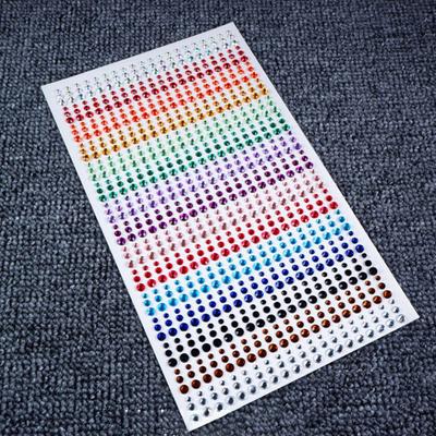 900Pcs/Sheet Rhinestone Stickers Self Adhesive DIY Decoration 3/4/5mm 3D Faux Gem