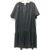 DES PRES Black Cotton Silk Type Lighter Teardrop Gyaza Dress dress 36 blackUsed