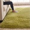 Solid Colour Fluffy Minimalist Style Indoor Carpet Bedroom Bedside Floor Mat Fluffy Plush Carpet Non-slip Floor Mat