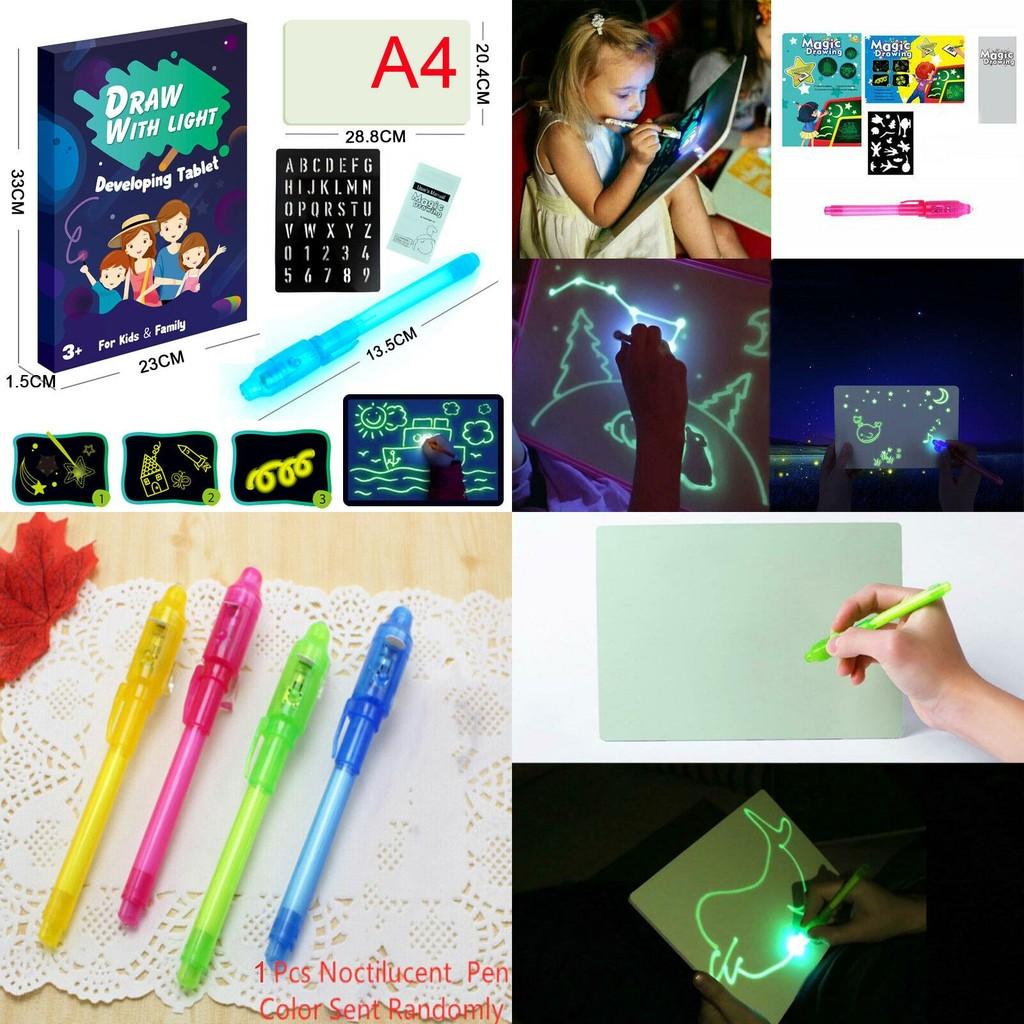 Exciting A5/a4/a3 Magic Drawing Board For Kids With Light Fun And Educational Toy