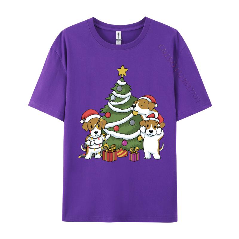 Beagle Christmas Tree Decoration Funny Tshirt Unisex T Shirts Funny Print T Shirts Unisex Plus Size Tops Brand Tshirt
