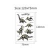 Luminous Tattoo Stickers Temporary Fake Tattoos Kid Glow Paste On Face Arm Leg for Children Body Art Mermaid Dinosaur Sticke