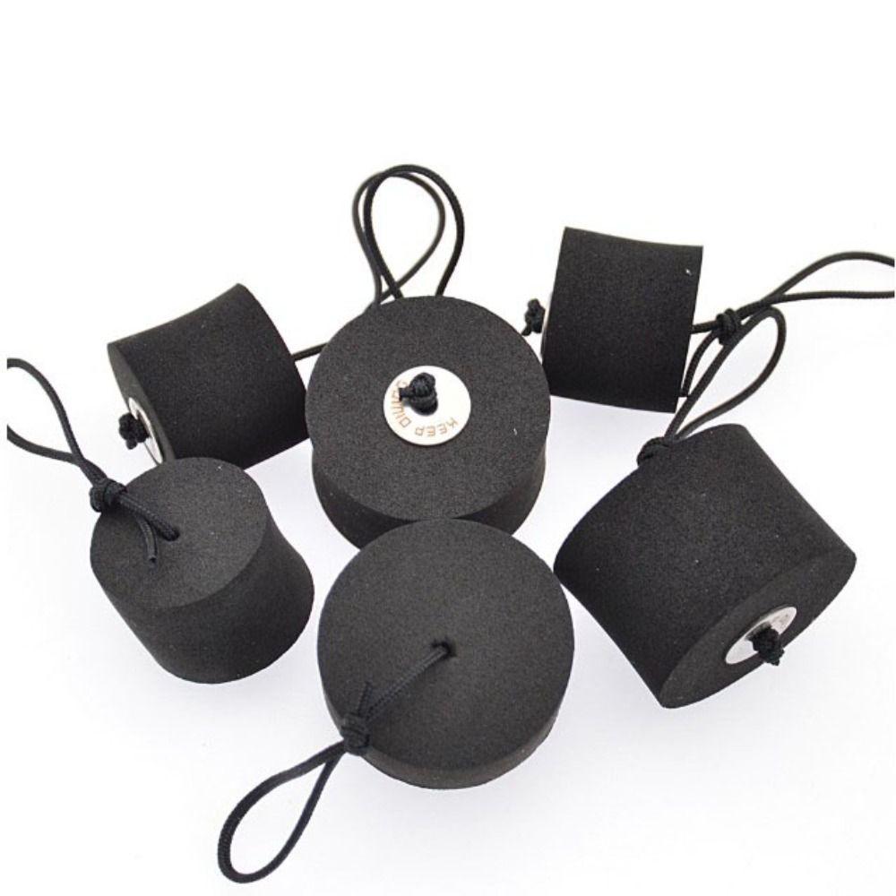 4pcs New EVA Kayak Marine Boat Scupper Stopper with Cord Rope Bungs 2 Sizes Drain Holes Plugs Black Kayak Accessory
