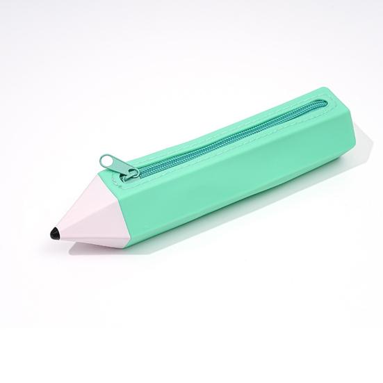 Personalized Silicone Pencil Case Zipper Pen Pouch Stationery Organizer Makeup Travel Bag Teacher Appreciation Gifts