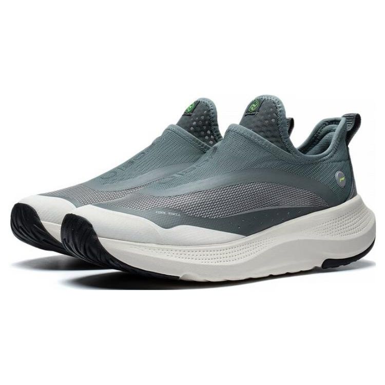 Li-Ning Soft Go Non-Slip Wear-Resistant Breathable Low-Top Sports Casual Shoes Men Sneakers Gray Blue AGLT105-4