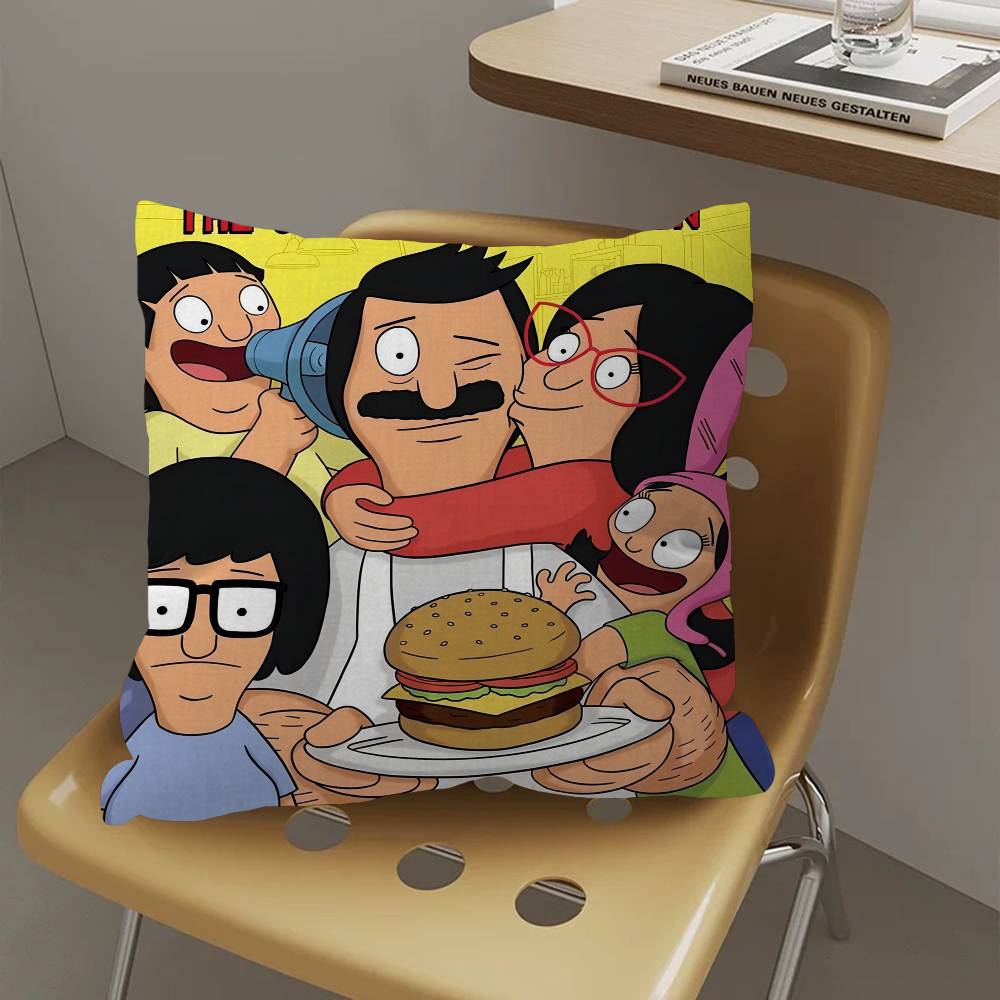 Cartoon B-Bobs B-Burgers Pillow Gifts Home Office Furnishings Bedroom Sofa Car Cushion Cover case 45x45cm
