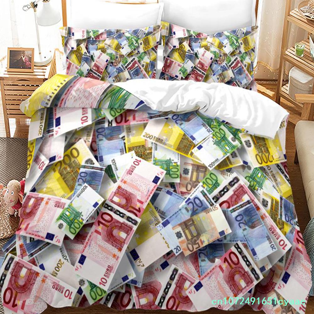 Dollars Bedding Set 3D Print Banknotes Duvet Cover Home Textiles Single Twin Full King Size With Pillowcases Dropshipping
