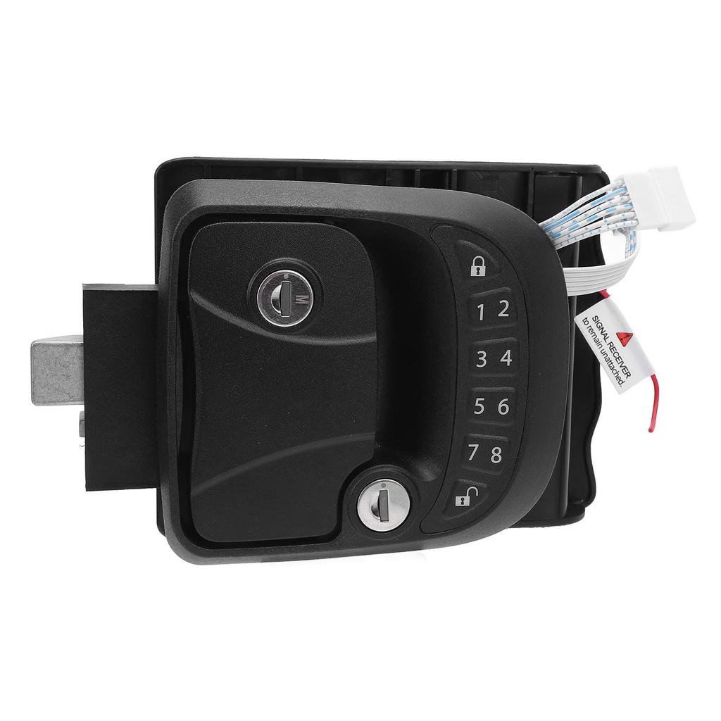RV Door Lock Latch Keyless Entry Remote Control Keypad Zinc Alloy Trailer Door Latch for Trailers Motorhomes Right Side