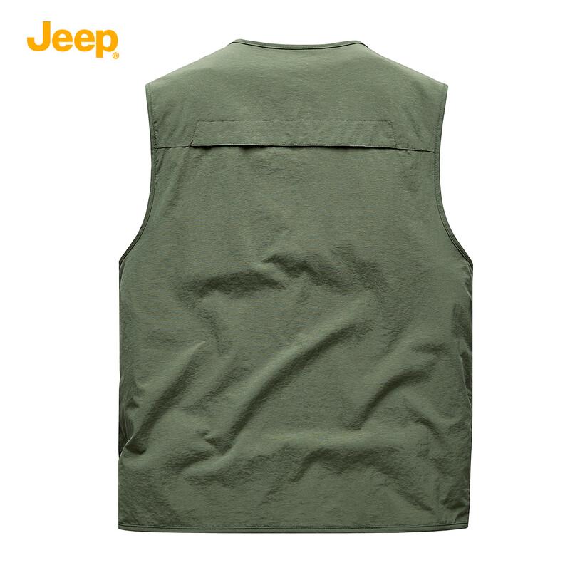 JEEP Men's Multi-Pocket Outdoor Fishing Vest