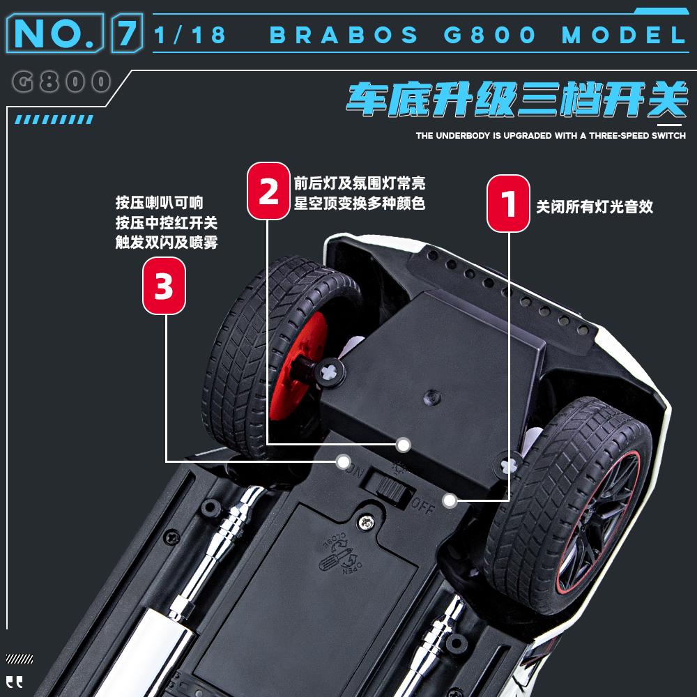 1:18 Mercedes Benz BBS G800 Modified Luxury Off Road SUV Home Decoration & Collectibles Hobby Display Ornaments Holiday Present