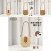 Simple Color Blocked Women Casual One Shoulder Grass Woven Bag For Daily Use And Beach Outings
