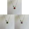 Retro Animal Charm Necklace With Colored Crystals And Copper Finish For Ladies