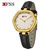 Oufanni Vintage Hexagonal Women's Quartz Waterproof Watch - No Second Hand Design