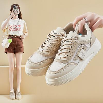 Ins koreanische Version Mesh weiße Schuhe Damen Sommer neue Erhöhung Studenten Board Schuhe atmungsaktive Freizeitschuhe XYP886
