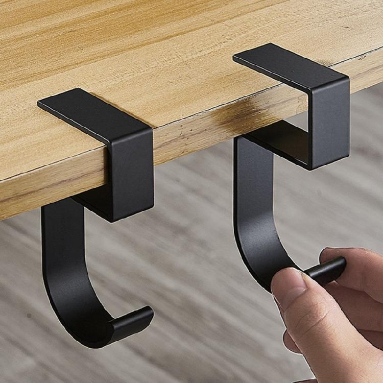 Aluminum Schoolbag Hanger Space Saving Desk Side Bag Hangers Convenient Backpack Hook for Classroom and Office Desks