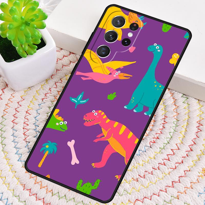 Dinosaur Pattern Phone Case for Samsung Galaxy Note 10 Pro S26 Ultra S23 S24 FE S25 S21 S22 PLUS Shockproof Cove