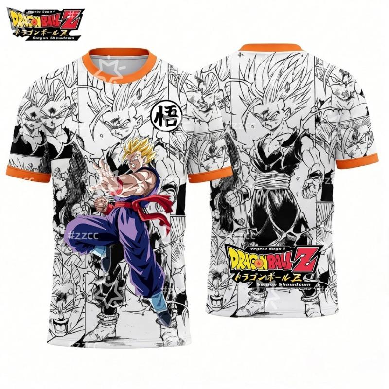 Hot Selling Summer Fashion New Product Dragon Ball Angel Bilus 3D Printed T-shirt Hip-hop Street T-shirt Plus Size