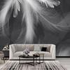 Mural Wallpaper Modern Simple Beautiful Black And White Gray Feather Mural Abstract Art Background Wall Decor