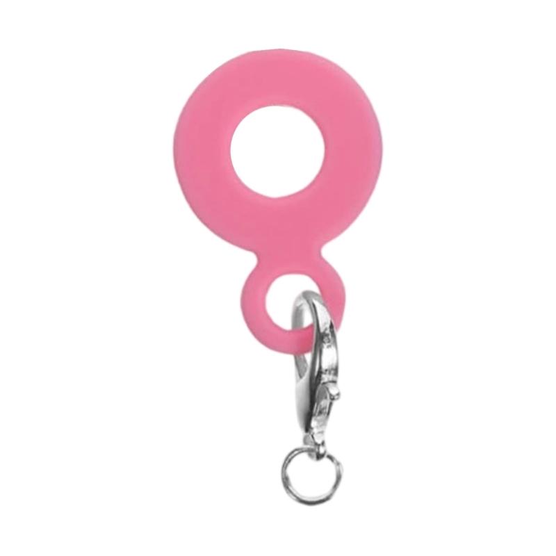 Hanging Straw Charm Silicone Cup Pendant Keychain Accessory Reusable Drinkware Charm Silicone Texture for Beverage