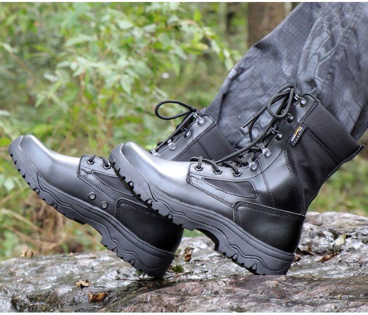 Herren Sommer Ultraleichte Atmungsaktive Taktische Kampfstiefel - Verschleißfeste Wüstenwanderschuhe