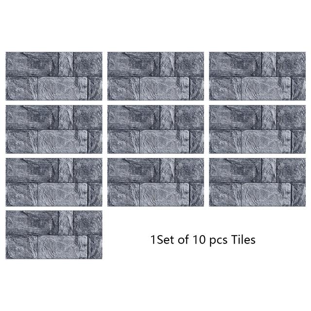 29 Styles Flat Marble Embossing Tiles Wall Sticker Kitchen Oil-proof Bathroom Waterproof Peel & Stick Hard Crystal Wallpaper