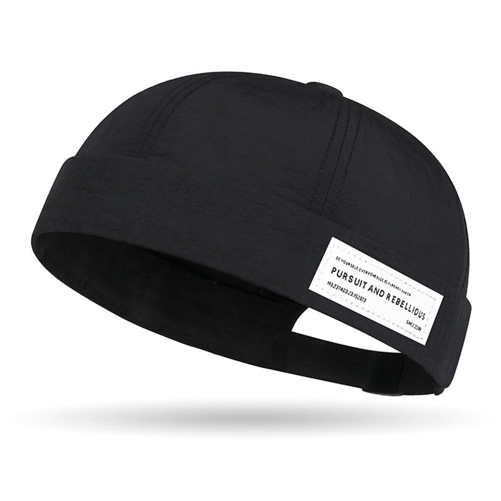 Versatile Unisex Sun Hat Rolled Cuff Harbour Hat Street Lightweight Newsboy Cap  for Men