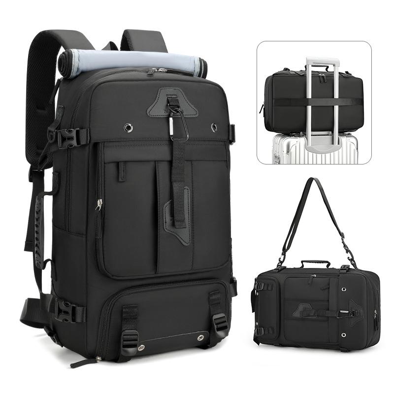 Large-capacity Backpack Men's Outdoor Expandable Multi-compartment Travel Boarding Backpack Travel Large Luggage Bag
